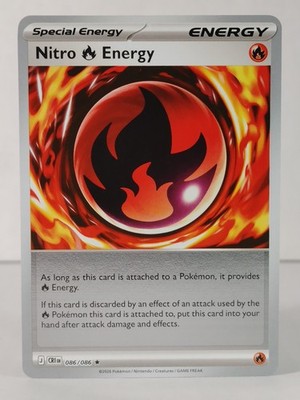 Nitro Fire Energy - reverse holo - ME: Chaos Rising #086 - POKEMON - NM - V
