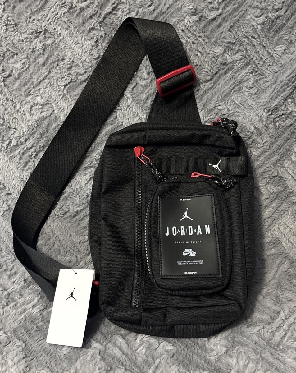 バッグ Jordan unisex diagonal crossbody NWT Air Jordan Crossbody Bag Unisex Sling Black Bag | eBay