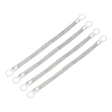 Pcs Braided Ground Strap Tinned Copper Universal Automotive 8" x 0.7" 4