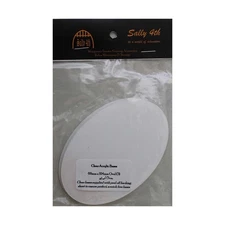 Sally 4th Terra-Base Clear Oval Base - 69mm x 104mm (3) New