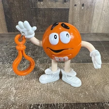 MARS M&M’S Collectible Orange M&M Candy Holder Keychain Candy Dispenser Novelty