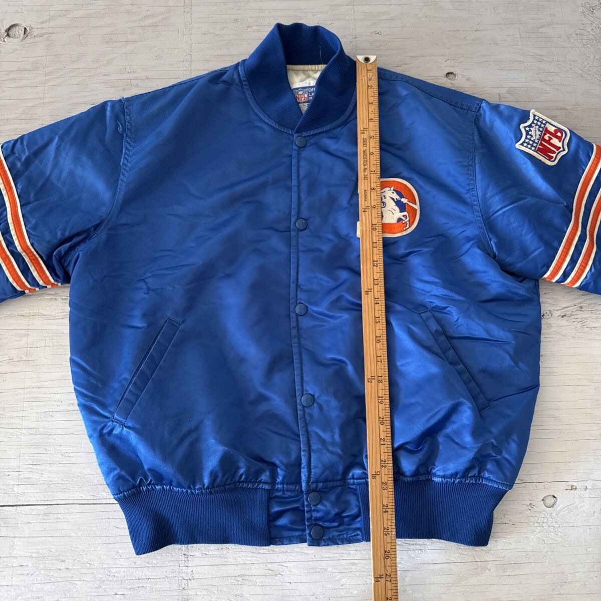 Vintage 90s NFL Starter Denver Broncos Satin Football Jacket Vintage 90s NFL Starter Denver Broncos Satin Football Jacket