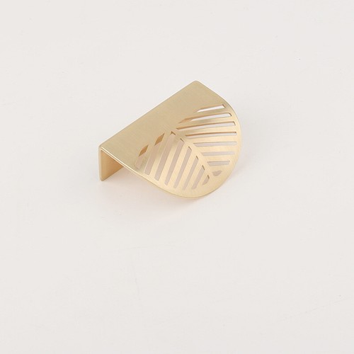 Invisable Furniture Drawer Cabinet Handle Knob Leaf Shape Pull Door Gold Grey - Picture 13 of 16