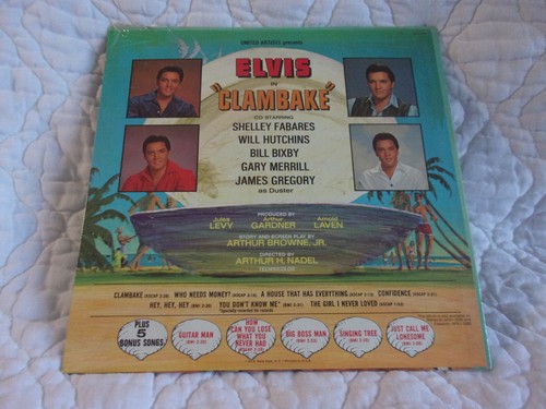 ELVIS PRESLEY CLAMBAKE LP NEW SEALED 1967 SOUNDTRACK APL1-2565 STEREO 12 TRACKS - Picture 2 of 7