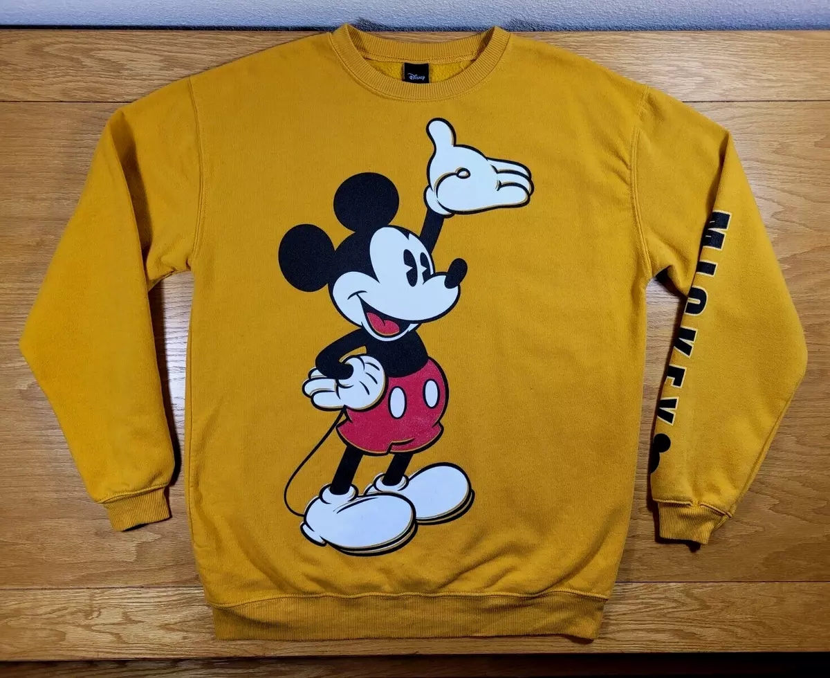 Yellow cheap mickey sweatshirt