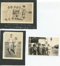 1923 MORTON CIRCUS ONE LEG MAN GROUP OF 3 PHOTOS