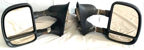 2000 - 2007 Ford F250 F350 F450 Both MANUAL Trailer Telescopic Door Mirrors OEM