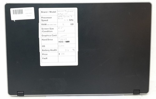 Lenovo Thinkpad Edge 15 - AMD Turion 2 P540 2.4GHz - 2GB Ram - 15.6" - 500GB ... - Picture 4 of 7