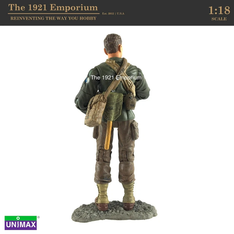 Figura Soldado Radioman 1:18 Unimax Toys Fuerzas del Valor Bravo Equipo Segunda Guerra Mundial Ejército de Estados Unidos Foto 2 de 2