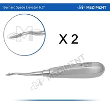 2 X Dental Surgery Elevator Bernard Spade 6.5'' Length Root Extraction, Luxating