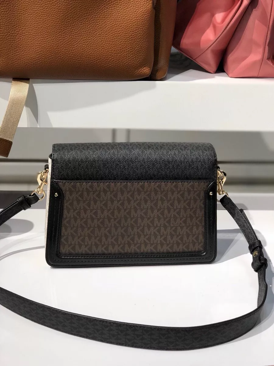 Michael kors jessie medium logo and leather shoulder online bag