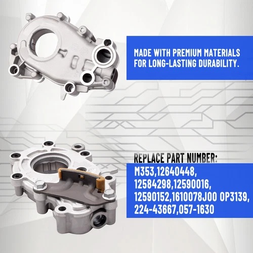 NEW Oil Pump Fits GM 2004-2021 Buick Cadillac 9-4X Acadia 2.8L-3.6L V6 12640448 - Picture 6 of 17