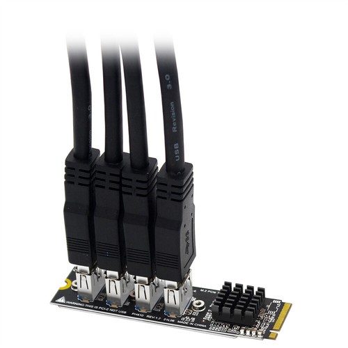 1 x M.2 to PCIE PCI-E Adapter Card High Speed M-Key Graphics PCIE Expansion Card - 第 3/5 張圖片