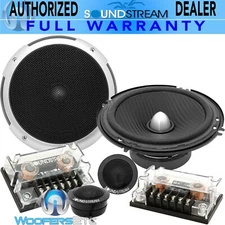 SOUNDSTREAM PF.6 CAR 6.5" 100W RMS COMPONENT SPEAKERS TWEETERS CROSSOVERS NEW