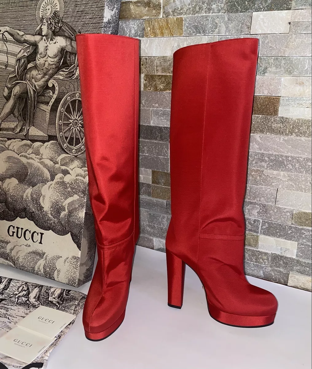Gucci red hotsell boots