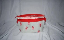 Thirty One Clear Clip Pouch in Little Lobsters NWT