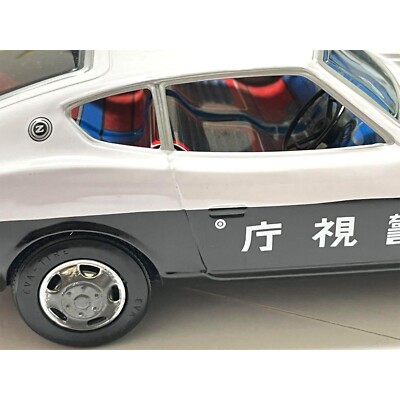 ICHIKO Fairlady Z Patrol Police Car Tin Toy Friction Powered