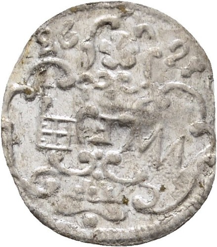 Würzburg, Bistum 1/84 Gulden = Körtling 1693 0,3g Silber Original Münze #HUT97 - Bild 2 von 2