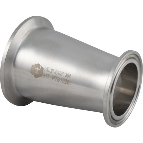 ForgeFit® Stainless Tri-Clamp Concentric Reducer - 2 in. x 1.5 in.