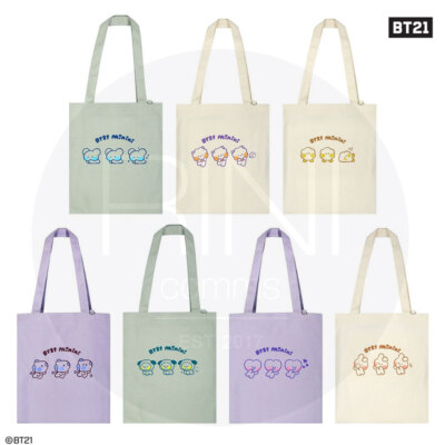 BTS BT21 Official Authentic Goods Canvas Eco Bag minini Ver + Tracking Number