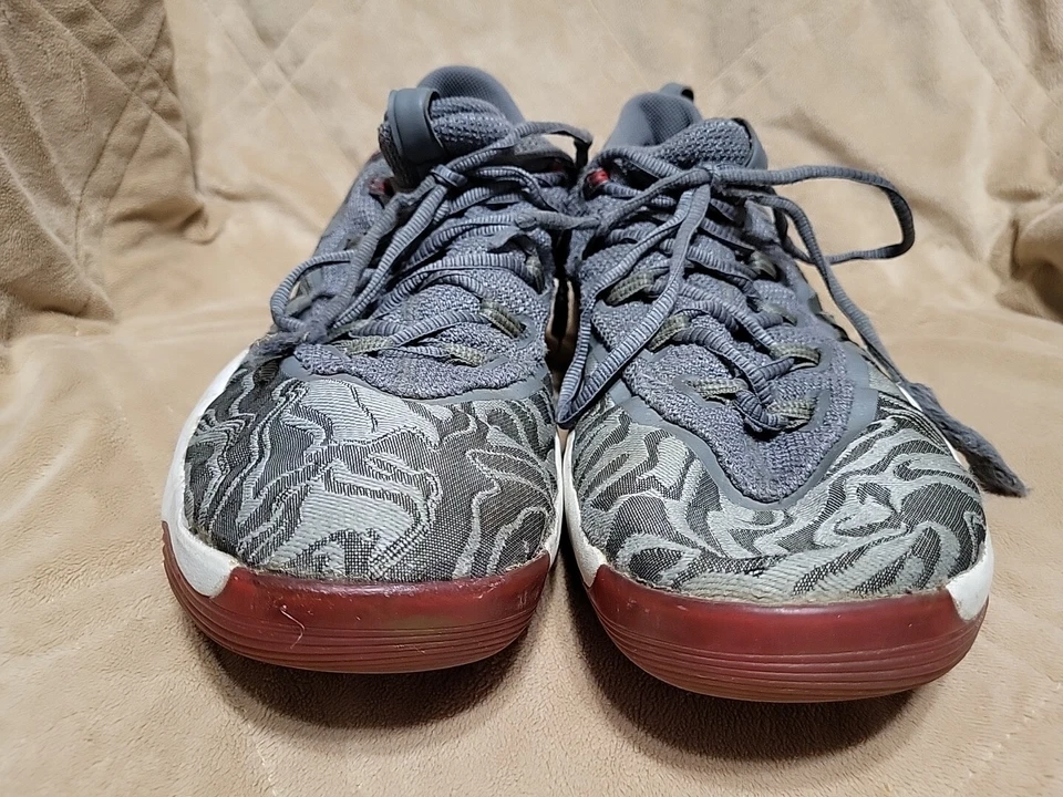 Nike Air Jordan супер мухи низкий волк серый спортзал красный мужской 12 - Изображение 3 из 4