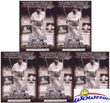 (5) 2016 Leaf Babe Ruth Collection FACTORY SEALED Boxes-100 Packs-Look for AUTO!