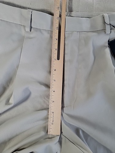Dockers Hose Herren 32x32 Chinohose Khaki Beige Plissee Gerader Bündchen NEU - Bild 7 von 14