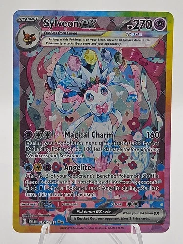 Pokemon Sylveon ex Special Illustration Rare Holo Prismatic Evolutions 156/131