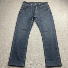 Rodd & Gunn Jeans Mens 34x30 Blue Winton Relaxed Fit Italian Denim Candiani