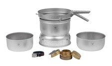 Trangia 25-23 Duossal 2.0 Camping Stove Kit with Stainless-Steel Lined Pans, No