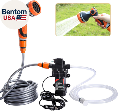 #ad Portable Intelligent Electric Pressure Washer Pump 120W 80PSI 12V Portable Press $80.43