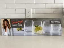 Cravings by Chrissy Teigen 4- 15 oz (443 mL) Drinking Glasses DISCONTINUED