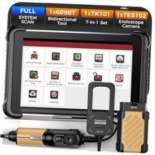THINKSCAN 689BT Bidirectional OBD2 Scanner with TK101 & Endoscope Camera,3000+