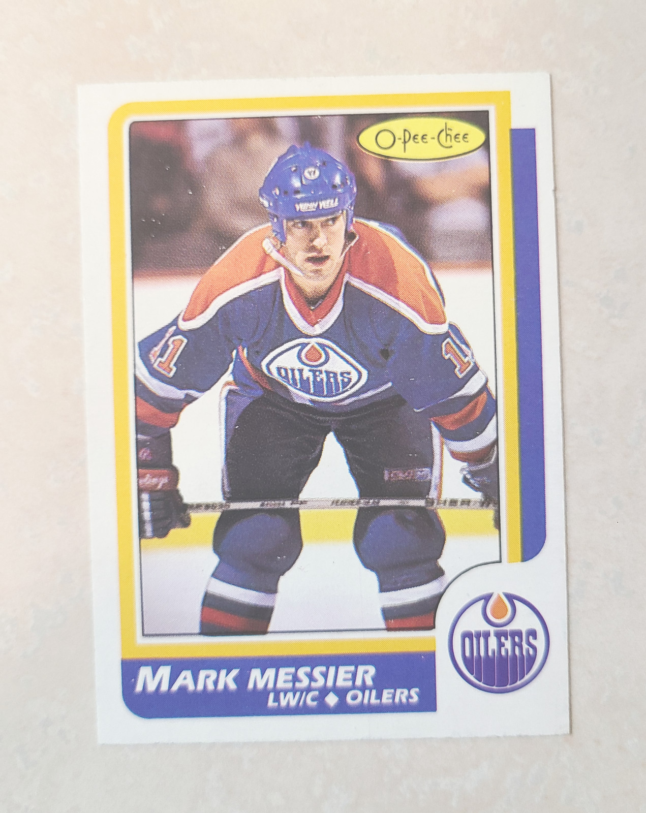 #186 1986-87 O-Pee-Chee OPC Mark Messier  Edmonton Oilers