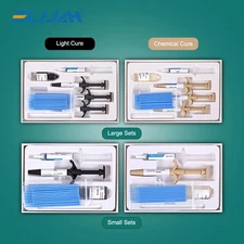 Dental Orthodontic Glue Bonding Light Cure Composite Resin Kit Adhesive Etch Gel