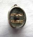 RELIQUARY WITH 2 RELIC: ST. AUGUSTINE BISHOP + ST. CAJETAN OF THIENE