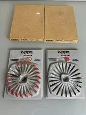 (qty 2) Vintage ZIPPO Lighter FLINT Store Displays Merchandisers W/ Boxes 2406C