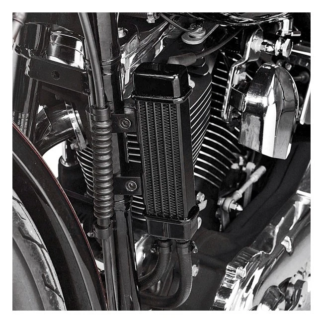 Ölkühler Kit JAGG 6 Row schwarz für Harley Dyna Sportster Softail Touring FXR - Bild 2 von 4