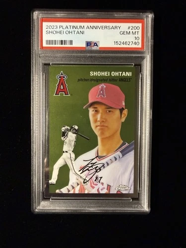 2023 Topps Chrome Platinum Anniversary Shohei Ohtani PSA 10 Gem Mint Angels