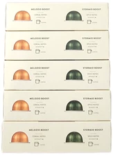 STOCKING STUFFERS! SEALED Nespresso FIVE 2-Packs Melozio BOOST & Stormio BOOST