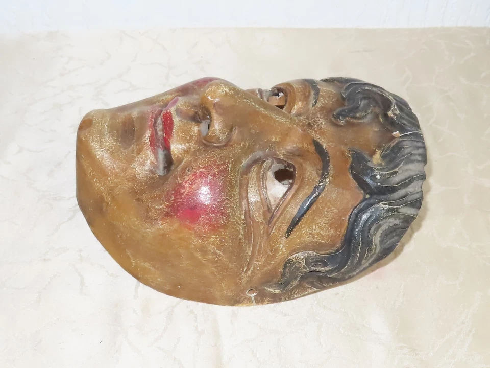 Maschera IN Legno Fasnet Carnevale Larve Probabilmente - Immagine 3 di 4