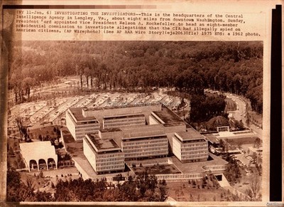 1975 Langley Virginia Central Intelligence Agency Headquarters Wirephoto 8x10