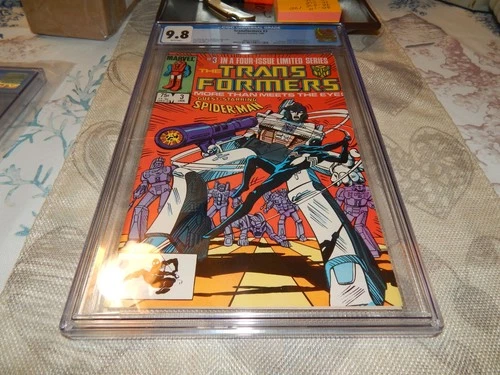 HIGHEST Grade For This Comic 9.8 By CGC The Transformers # 3 W/Spider-Man