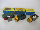 Matchbox Lesney Regular Wheels #17 Horse Box, #4 Stake, #37 Cattle Truck, boxed