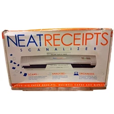 NeatReceipts Scannerlizer Quinn Eagle Cafe Model Portable Color Scanner USB