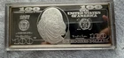 1997 $100 Franklin 4 oz Quarter Pound .999 Silver Proof Note Washington Mint COA