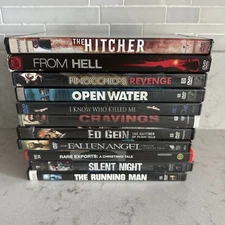 Horror Movies DVD Lot of 13: Sci-Fi, Holiday, Serial Killer, Thriller- Rated R