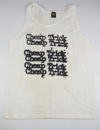 1988 CHEAP TRICK autographed concert tank-top — pristine