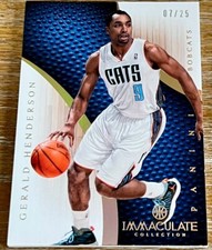 GERALD HENDERSON 12-13 Panini Immaculate GOLD PARALLEL #07/25 CHARLOTTE BOBCATS!