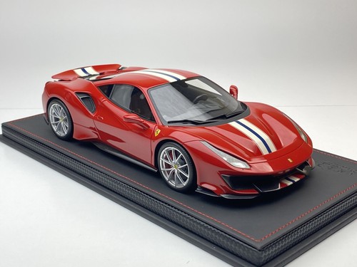 BBR 1/18 P18145A3 FERRARI 488 Pista 2018 (MR D&G AUTOART CMC HH AMALGAM VIP IVY) - Foto 7 di 16